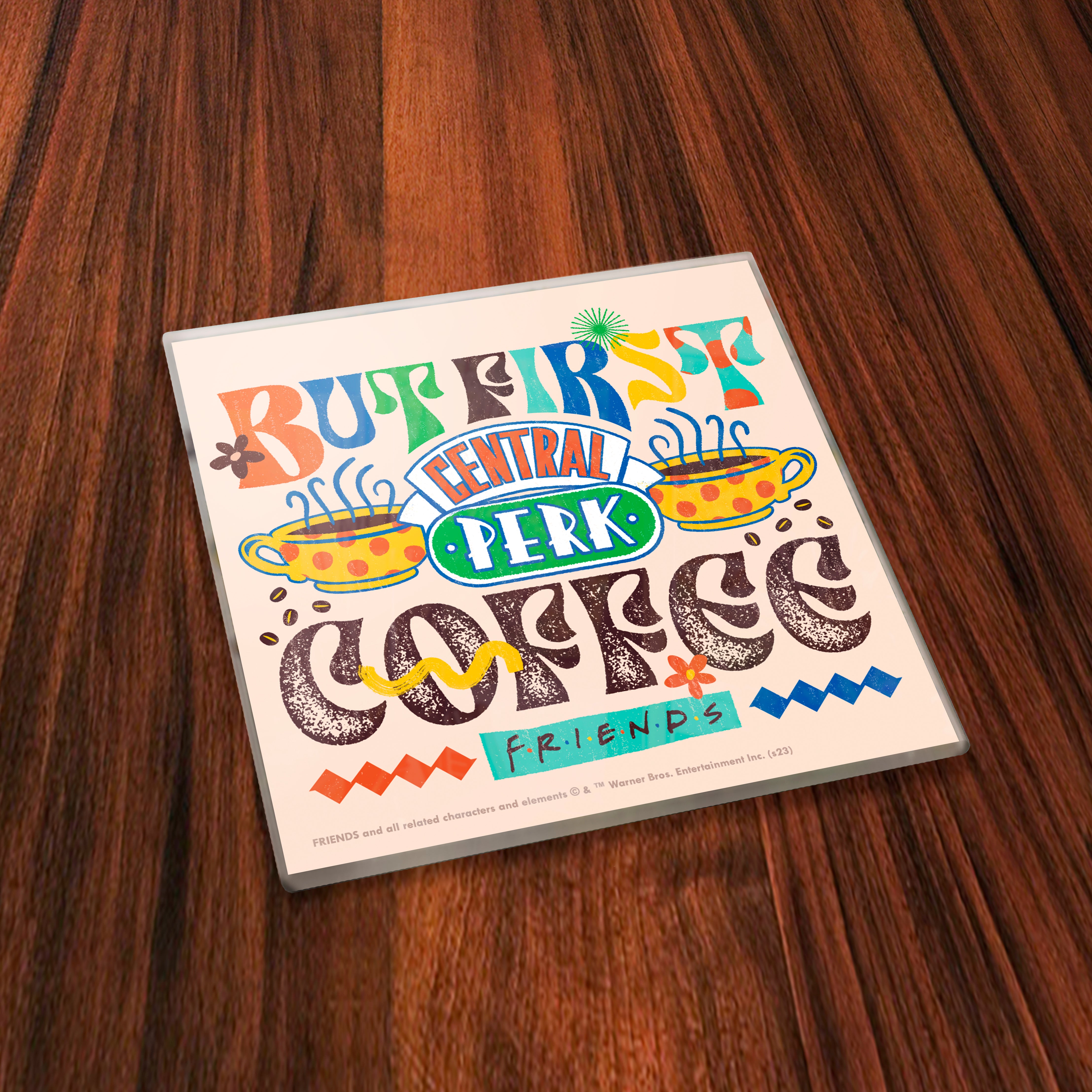 Friends: The Television Show (Vibrant Friendship) Starfire Prints™ Glass Coaster Set SPCSTR1305